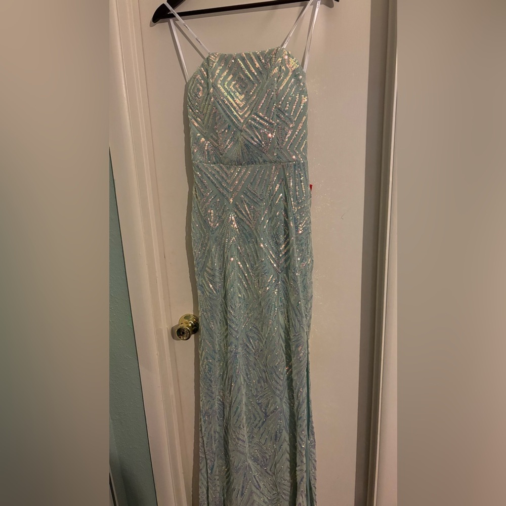 Strapless sequin Formal dress